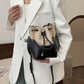 Canvas Contrast Color Stitching Portable Korean Style Bucket Bags