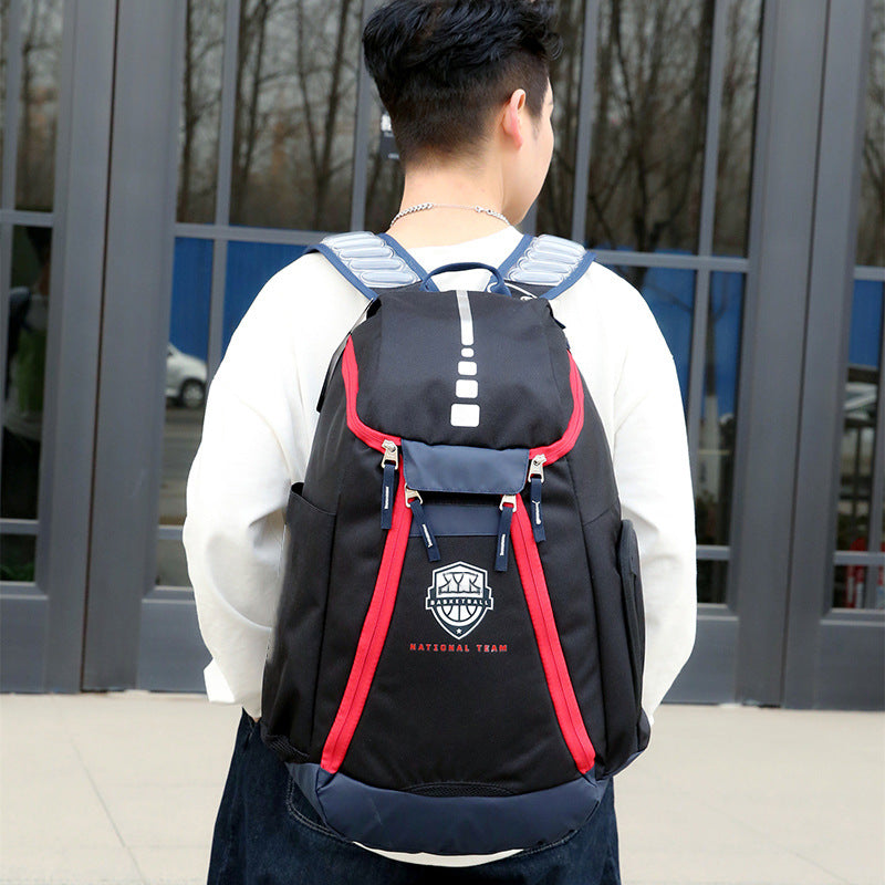 Women's & Men's & Letter Fashion Large Capacity Basketball Backpacks
