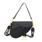 Women's Palm Print Letter Underarm Saddle High Crossbody Bags