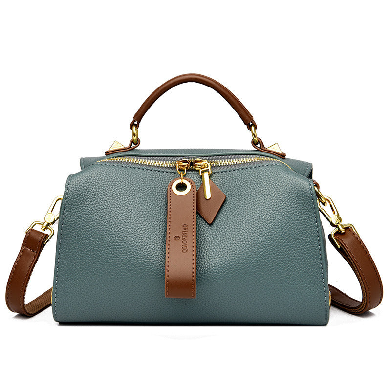 Women's Fashion Retro Textured Large Capacity Simple Bags