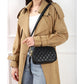 Women's Summer Genuine Leather Rhombus Simple First Crossbody Bags
