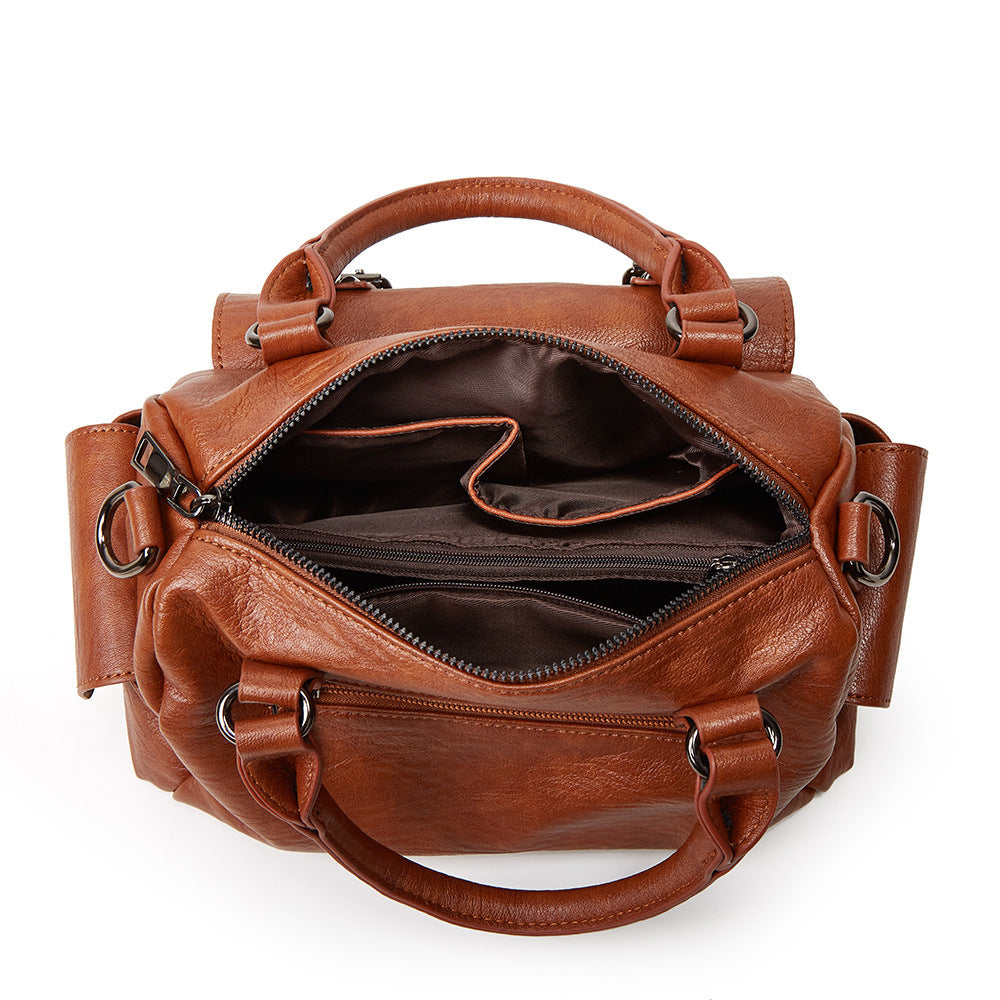 Women's Large Capacity Willow Fashion Soft Leather Bags