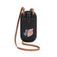 Women's First Layer Cowhide Mini Vertical Mobile Phone Bags