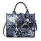 Women's Fashion Denim Pattern Large Capacity Tote Bags