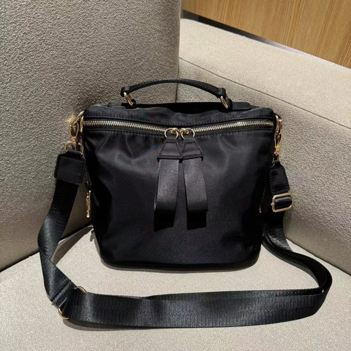 Medium Saddle Nylon Cloth Fashion Camouflage Crossbody Bags