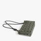 Women's High Quality Rhombus Geometric Underarm Drawstring Bags