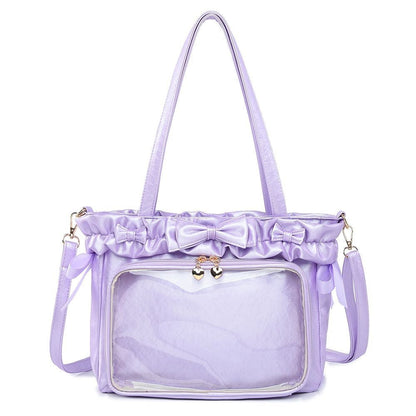 Women's Pain Ballet Holiday Surface Pure Color Shoulder Bags