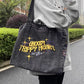 Vintage Jean Thailand Surrogate Shopping Denim Smoky Shoulder Bags