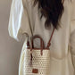 Women's South Wind Sunshine Summer Woven Underarm Shoulder Bags