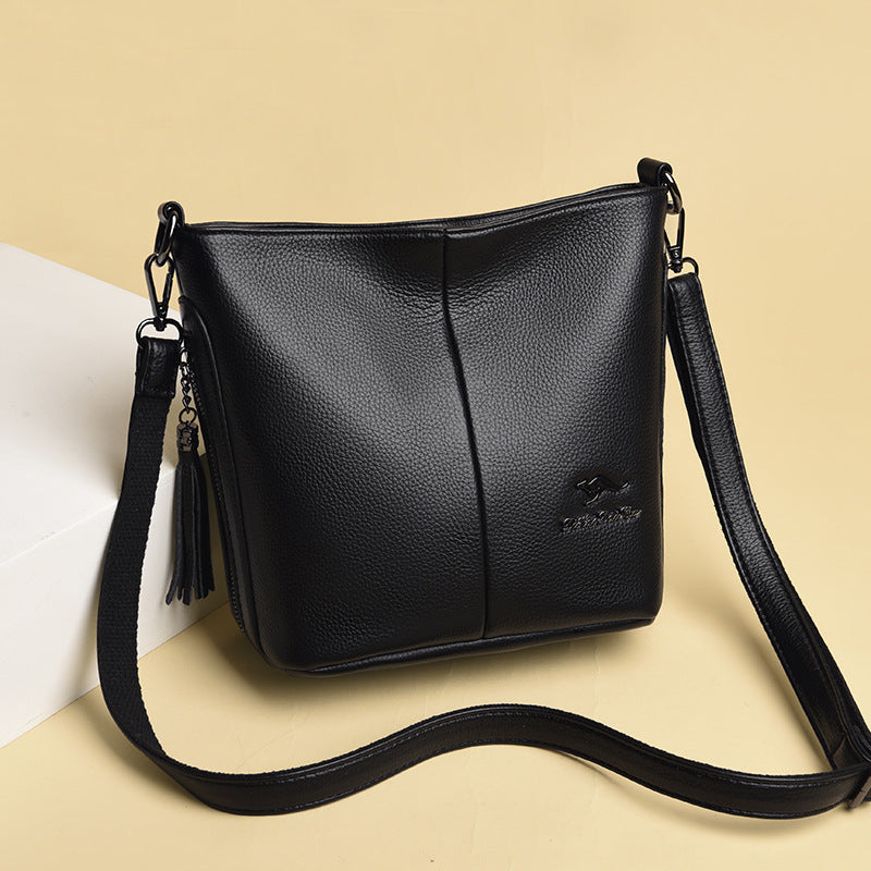 Women's Kangaroo Leather Tassel Lady Fashion Shoulder Bags