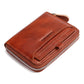 Men's Boxed First Layer Cowhide Extraction Zipper Men's Wallets