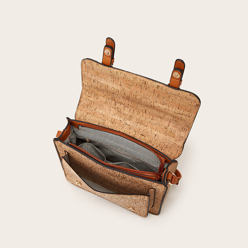 Classic Retro Kraft Paper Fashionable High-grade Crossbody Bags