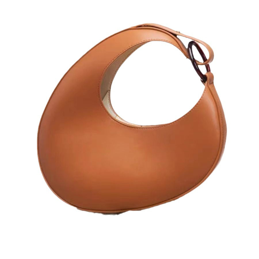 Italy Design Trendy Personalized Crescent-shaped Large Shoulder Bags