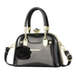 Textured Bright Leather Fashion Shell Dinner Handbags