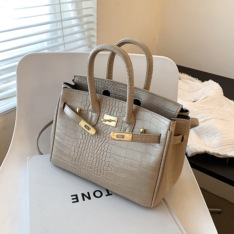 Women's Large Capacity Summer Fashion Trendy Stone Shoulder Bags