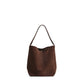 Women's Minority Portable Solid Color Commute Large Bucket Bags