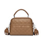 Women's Leather Diamond Embroidery Thread Fashionable Top Shoulder Bags