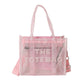 Women's Today Popular Jelly Color Mesh Transparent Bags