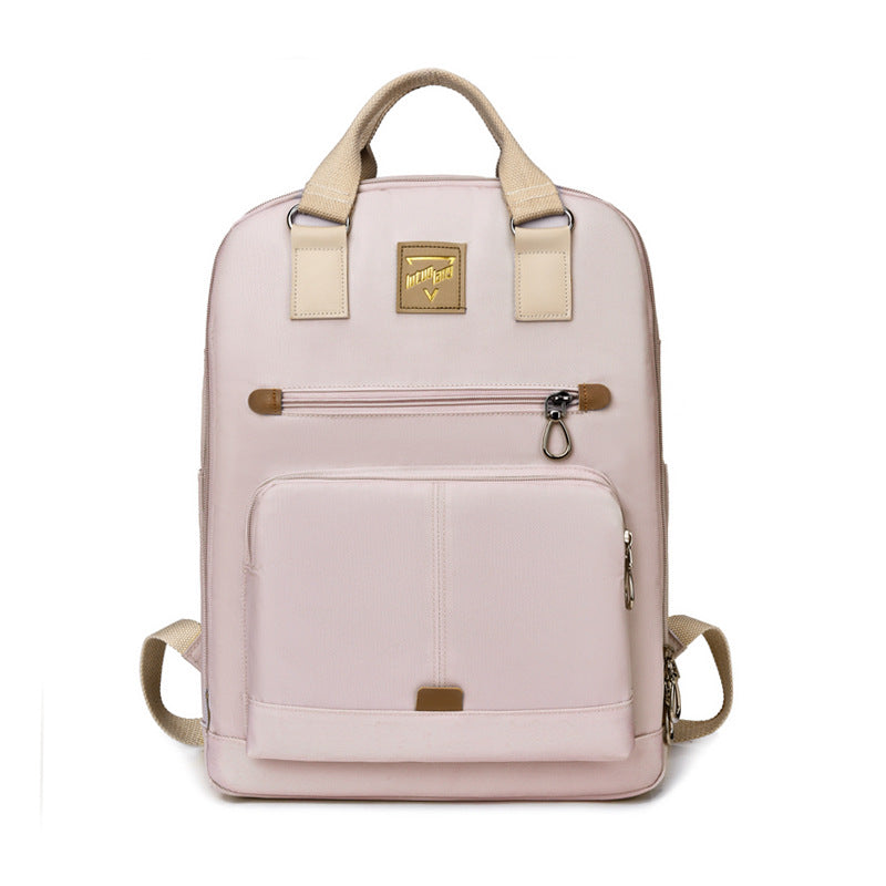 Women's Fashion Mummy Commuter Computer Waterproof Solid Backpacks