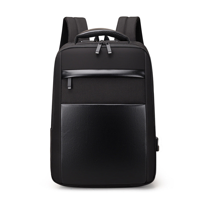 Men's Business Contrast Color Matching Trendy External Backpacks