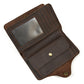 Men's Leather Crazy Horse Vintage Snap Button Men's Wallets