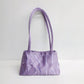 Thailand Trendy Lady Design Satin Letter Embroidery Shoulder Bags