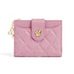 Women's Short Fashion Camellia Folding Multiple Slots Soft Ladies Wallets