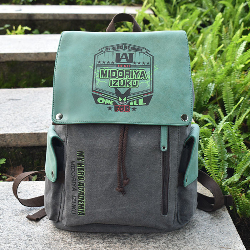 No Canvas Male Female Cartoon Anime Backpacks