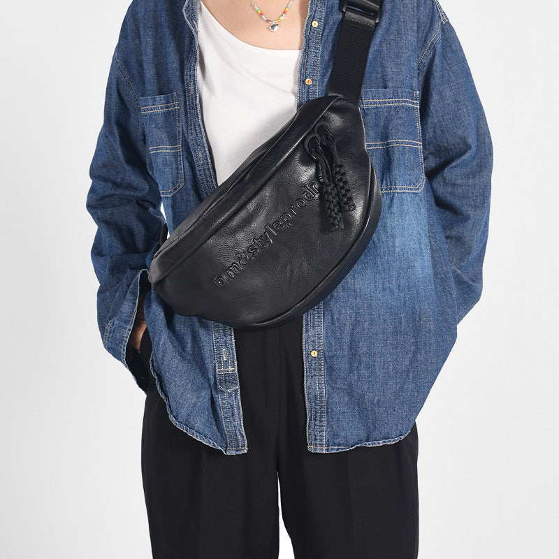 Women's & Men's & Acrylic Chain Stitching Couple Crossbody Bags