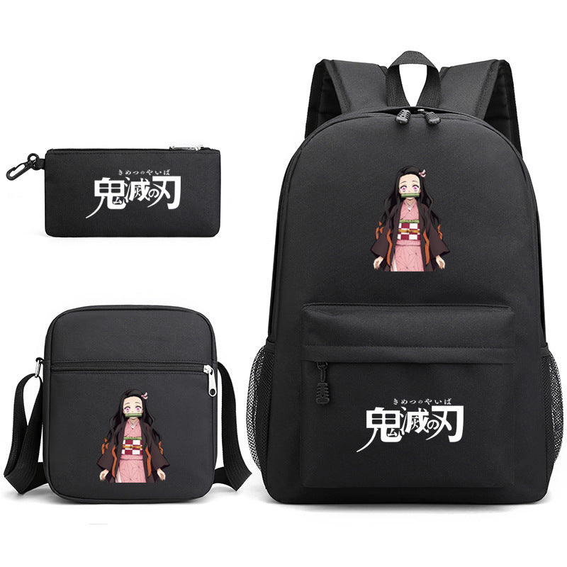 Cartoon No Three-piece One Pencil Primary Backpacks