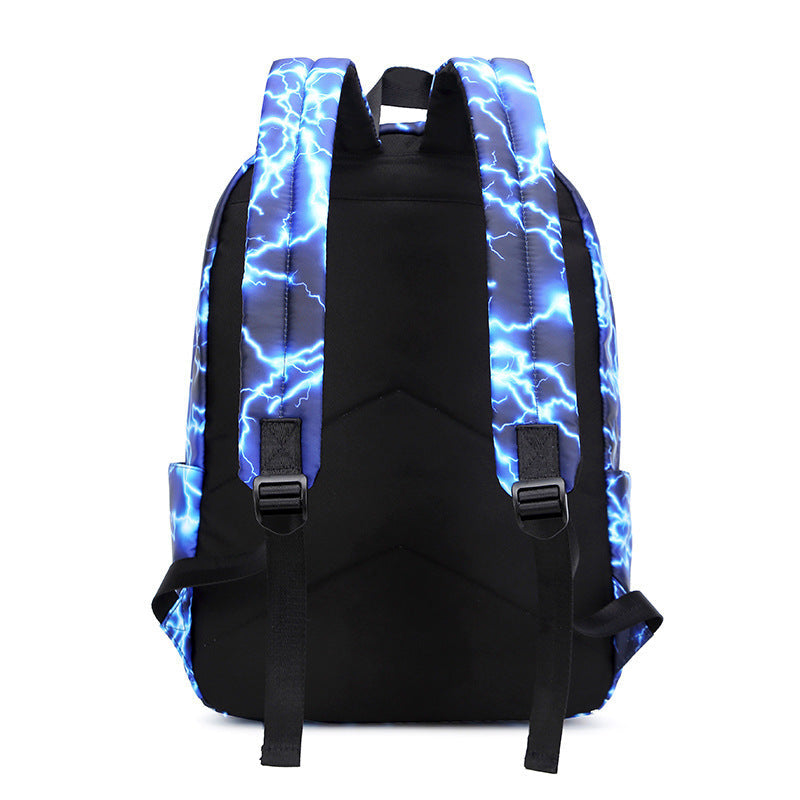 Women's & Men's & Junior Canvas Printing Starry Sky Middle School Students' Schoolbags