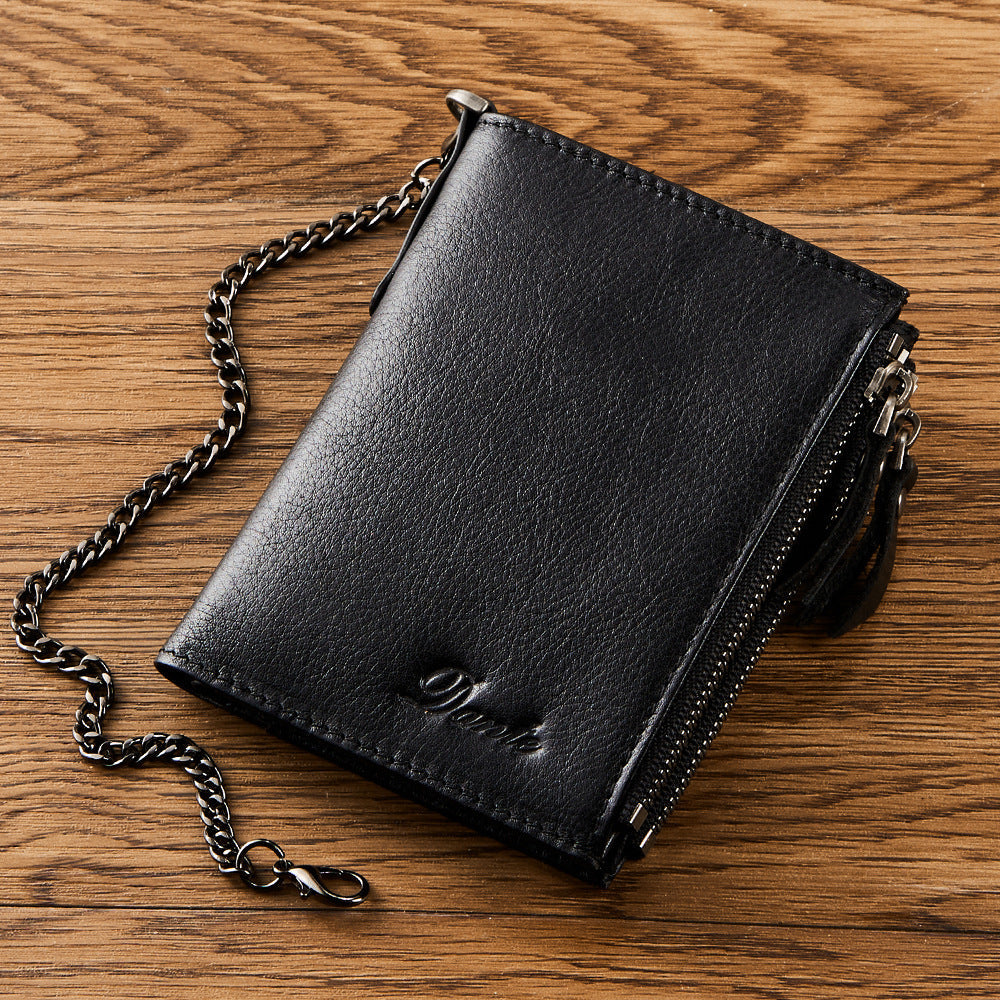 Layer Cowhide Rub Color Driving License Coin Purses