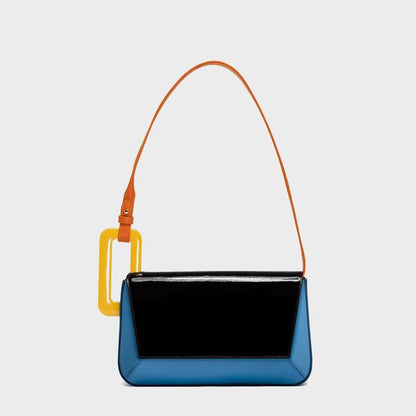 Women's Female Design Fashion Simple Trend Underarm Stitching Shoulder Bags