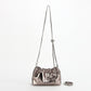 Women's Leather Folds Cloud Fashionable First Layer Shoulder Bags