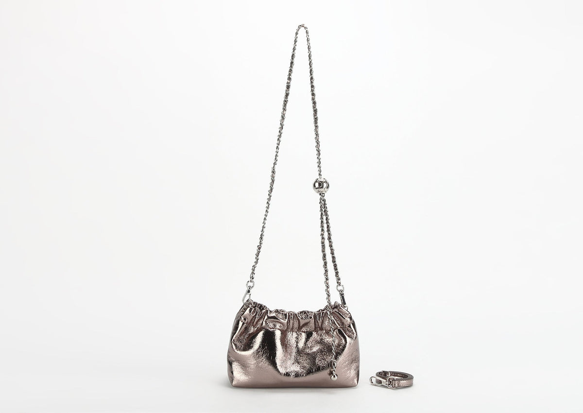 Women's Leather Folds Cloud Fashionable First Layer Shoulder Bags