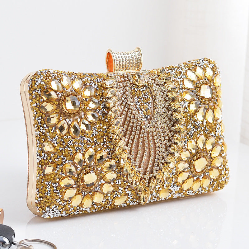 Dinner Party With Diamonds Rhinestone Dress Garment Evening Bags