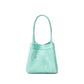Women's Chinese Style Tip Leather Satin Large Shoulder Bags