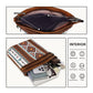 Bohemian Ethnic Style Two-piece Canvas Zipper Crossbody Bags