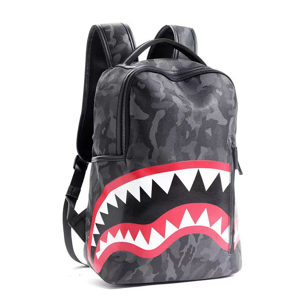 Men's Fashion Plaid Large Capacity Street Trend Backpacks