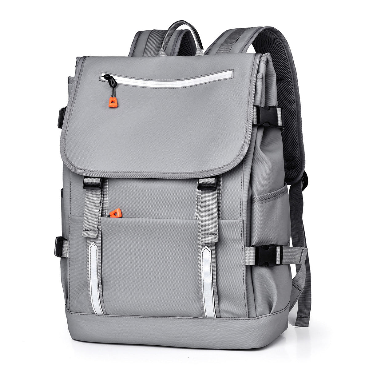 Men's High College Safety Reflective Strip Large Capacity Backpacks