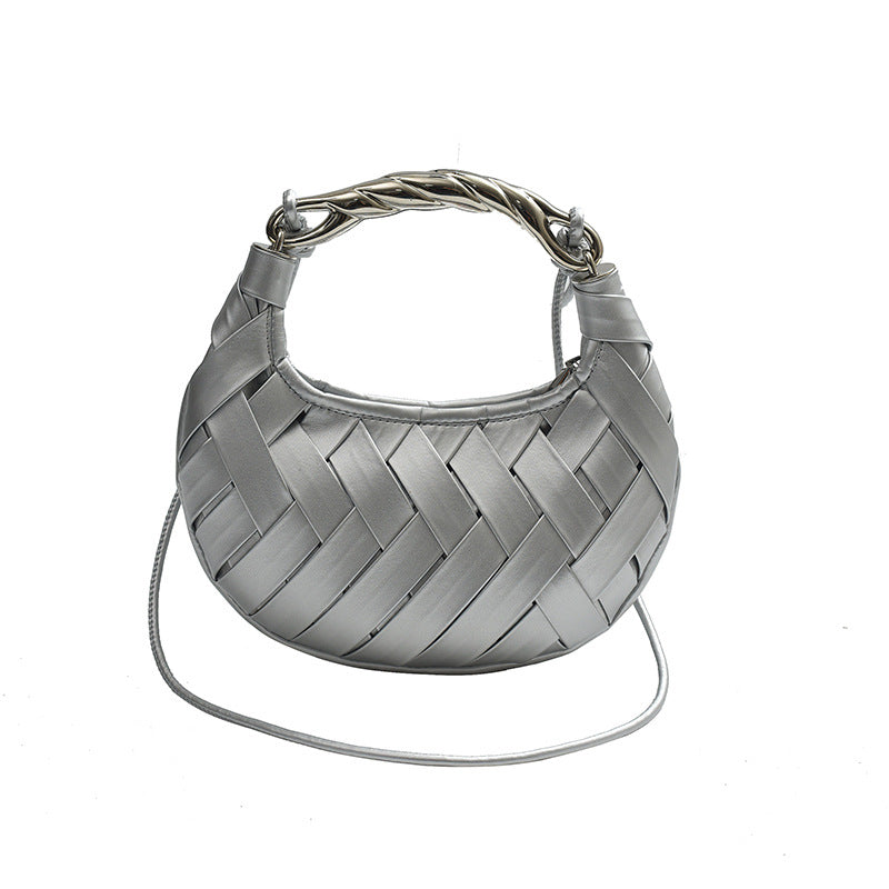 Women's Summer Dinner Rhombus Woven Fashion Personality Handbags