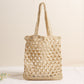 Women's One Straw Hollow Out Woven Vacation Shoulder Bags