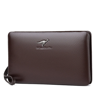 Men's Leather Clutch Large Capacity First Layer Men's Handbags