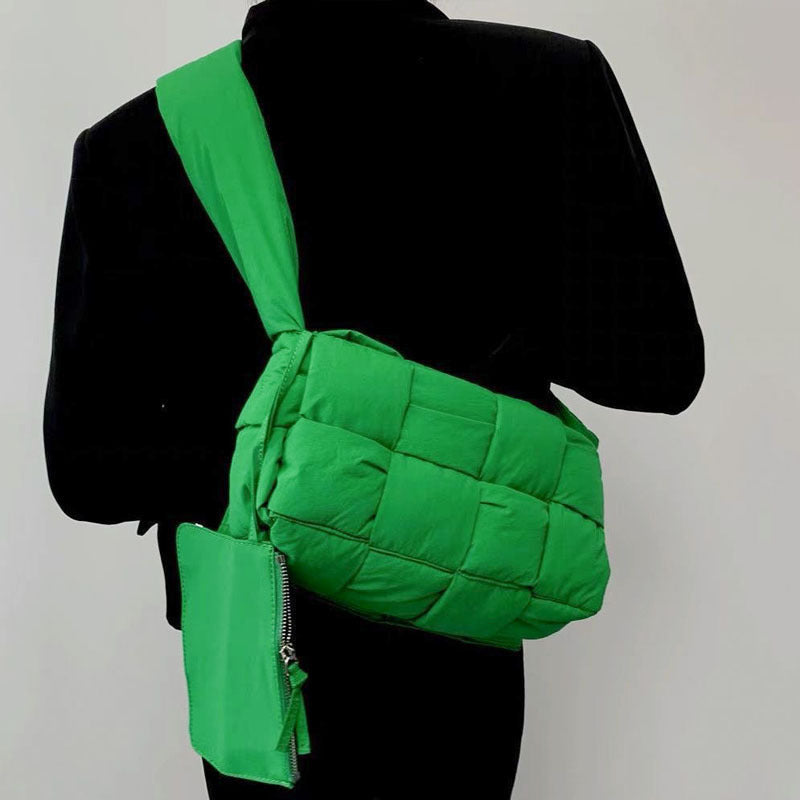 Sponge Down Woven Pillow Design High-grade Crossbody Bags