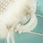 Women's Fan Pearl Dinner Sophisticated Type Banquet Evening Bags