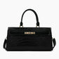 Women's Solid Color Large Capacity Crocodile Pattern Handbags