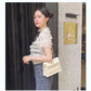 Women's Fantasy Purple Dancing Leather Kelly Bubble Shoulder Bags