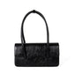 Women's Design Oil Wax Leather Underarm Advanced Texture Shoulder Bags