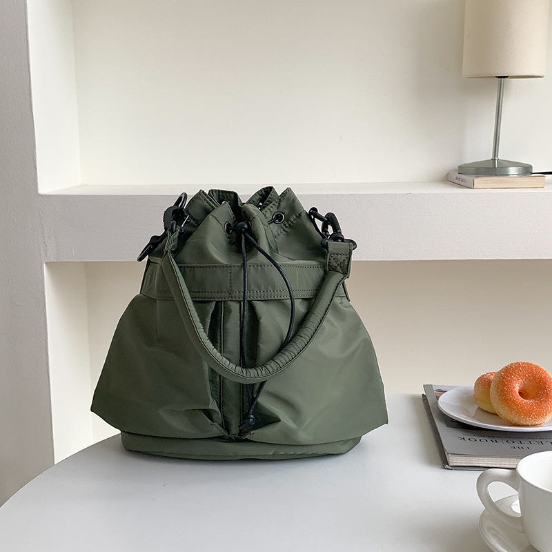 Drawstring Nylon Underarm High-grade Korean Style Shoulder Bags