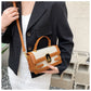 Women's Fashion Color Contrast Portable Design Pocket Small Square Bags